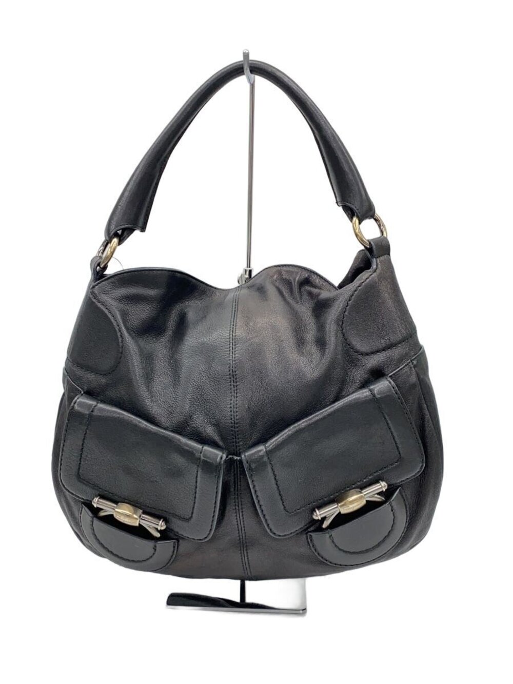Salvatore Ferragamo Handbag Leather Black